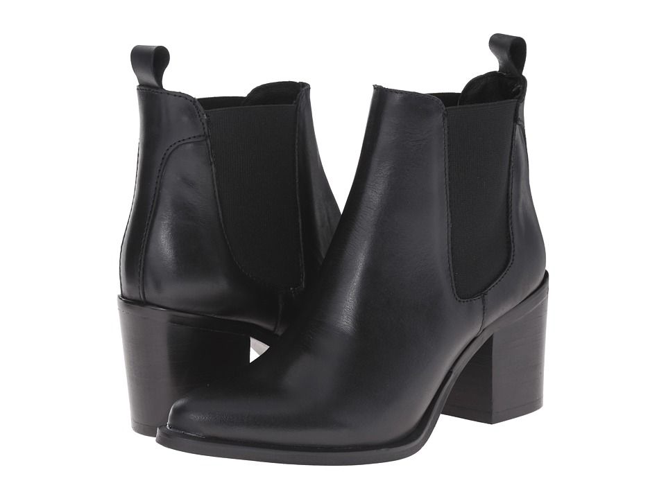 Steve Madden - Piero (Black Leather) Women's Pull-on Boots | Zappos