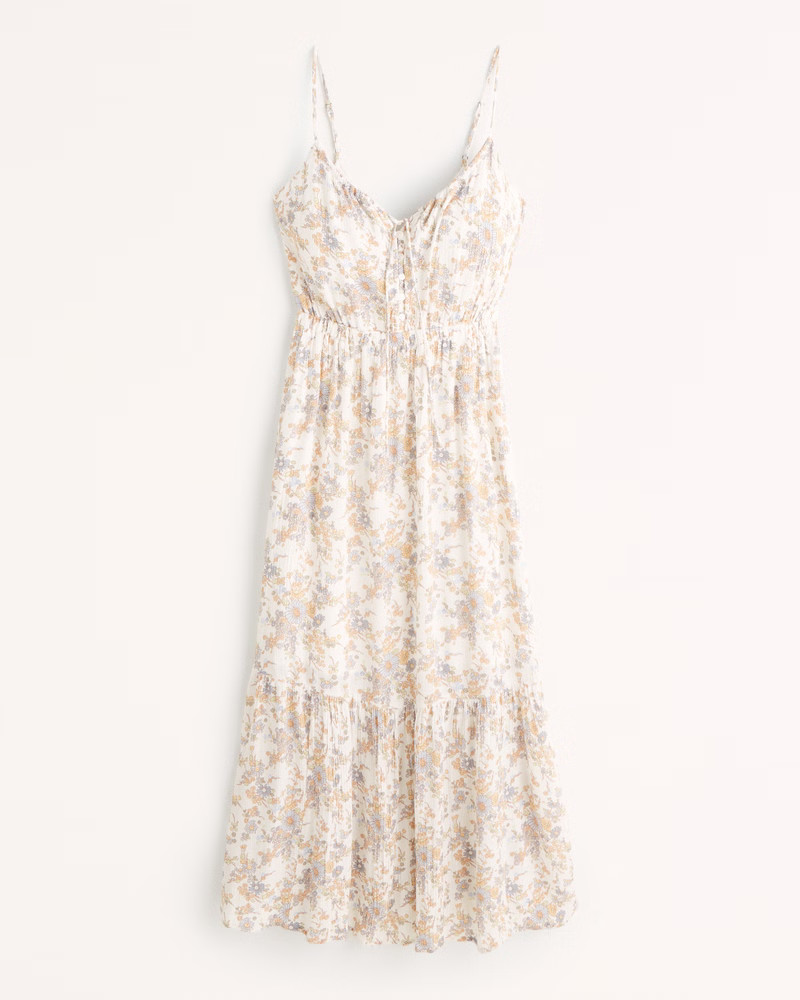 Women's Easy Waist Midaxi Dress | Women's Dresses & Jumpsuits | Abercrombie.com | Abercrombie & Fitch (US)