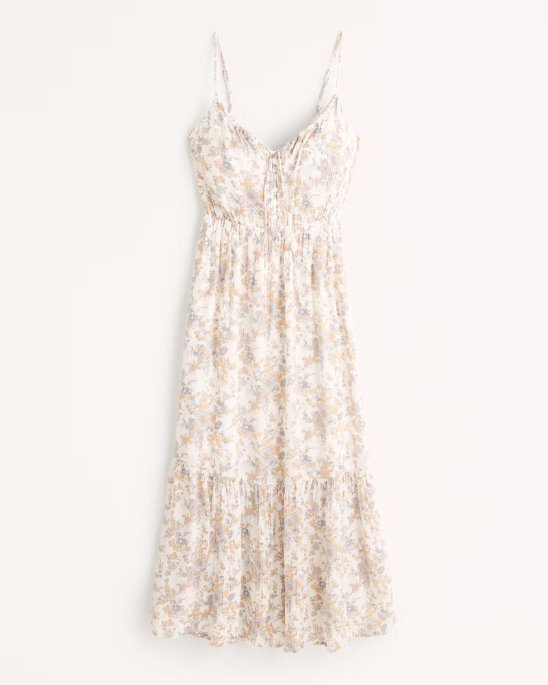 Women's Easy Waist Midaxi Dress | Women's Dresses & Jumpsuits | Abercrombie.com | Abercrombie & Fitch (US)