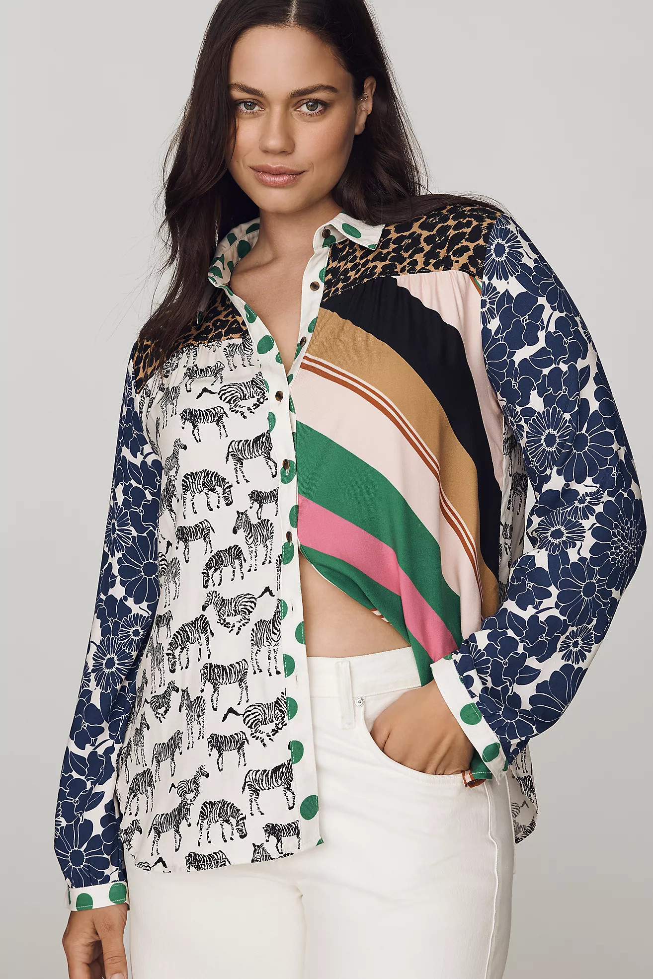 Paz Buttondown Shirt by Maeve | Anthropologie (US)
