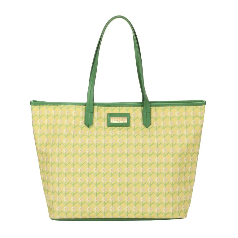 Packed Party Women's Floral Print Oversized Tote, Yellow | Walmart (US)