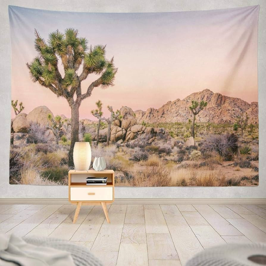 Geericy Wall Hanging Tapestry Tree Landscape National Park California Beautiful Desert Wall Tapes... | Amazon (US)