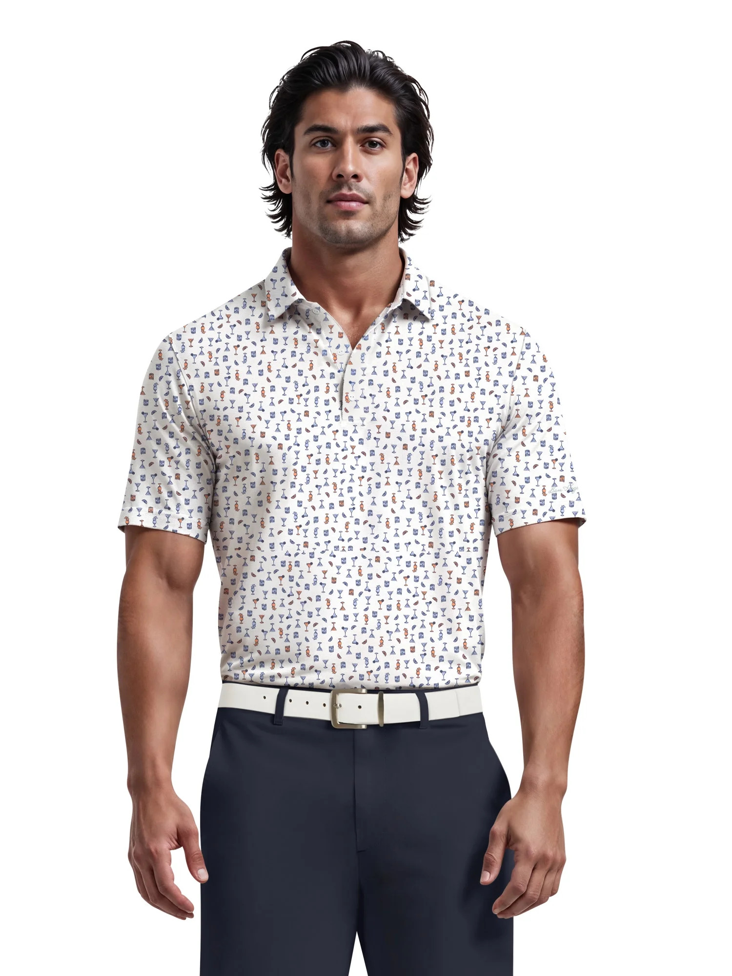 Ben Hogan Men's & Big Men's Conversational Drink Golf Polo Shirt, Sizes S-5XL | Walmart (US)