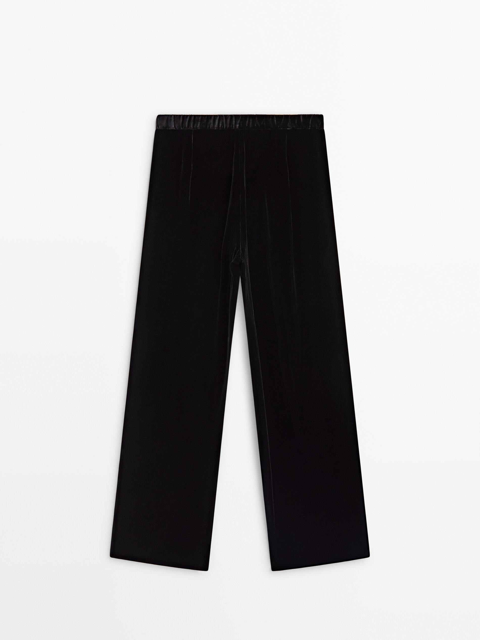 Velvet suit trousers | Massimo Dutti US
