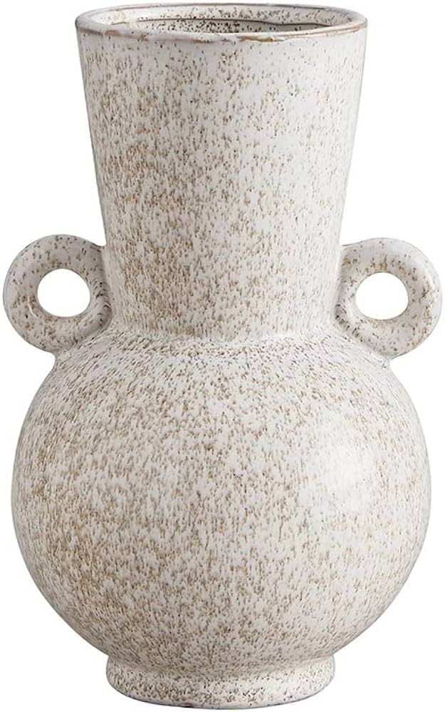 47th & Main Modern Glazed Ceramic Flower Vase for Home Décor, Large, Gray Speckled | Amazon (US)