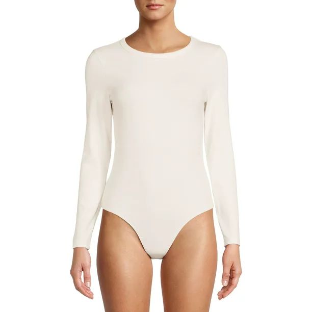 Time and Tru Women's Long Sleeve Bodysuit - Walmart.com | Walmart (US)