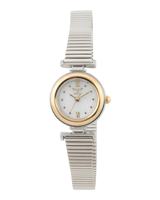 Women's Celestial Two Tone White Dial Watch | TJ Maxx