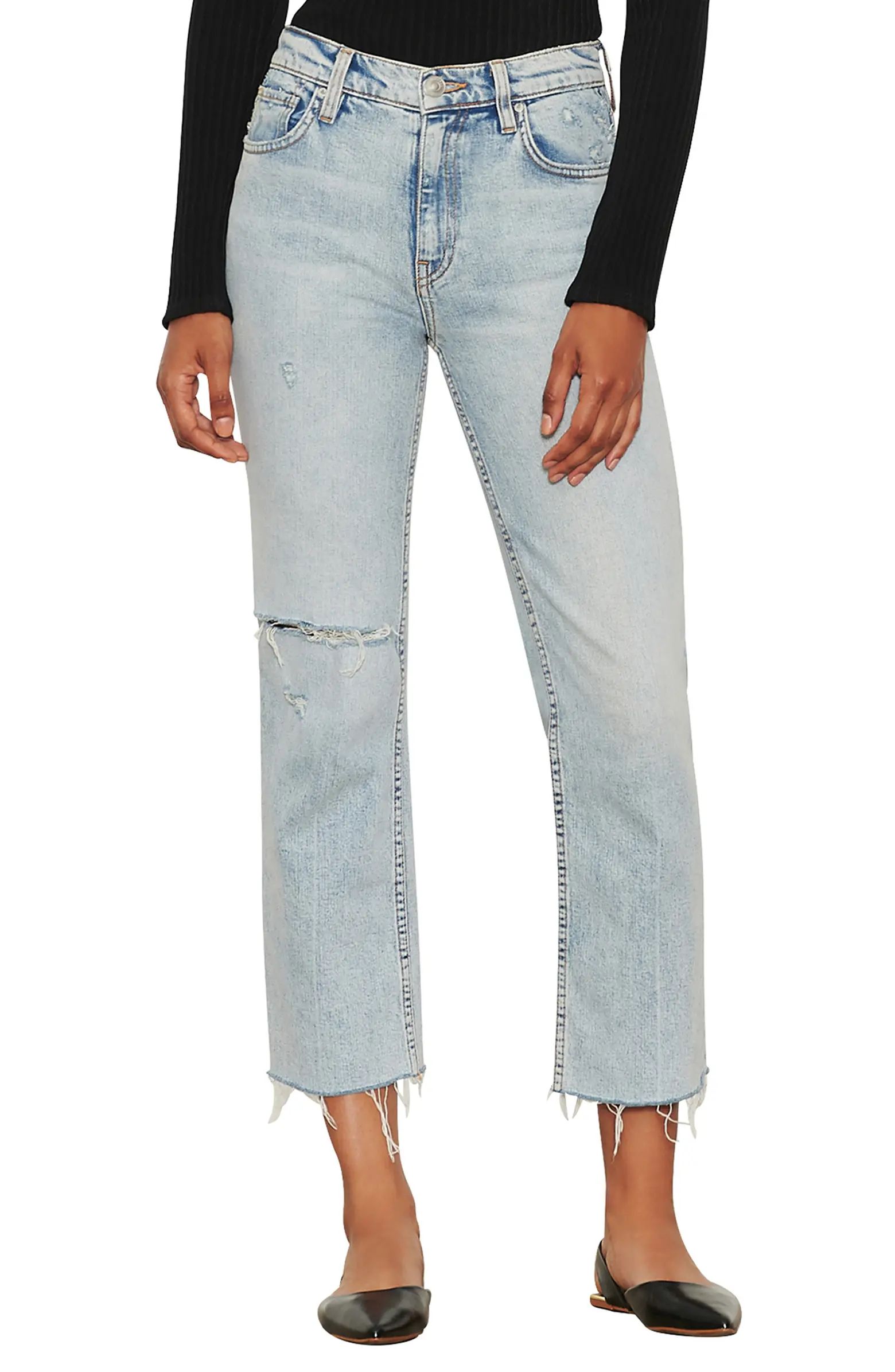 Remi High Waist Crop Straight Leg Jeans | Nordstrom