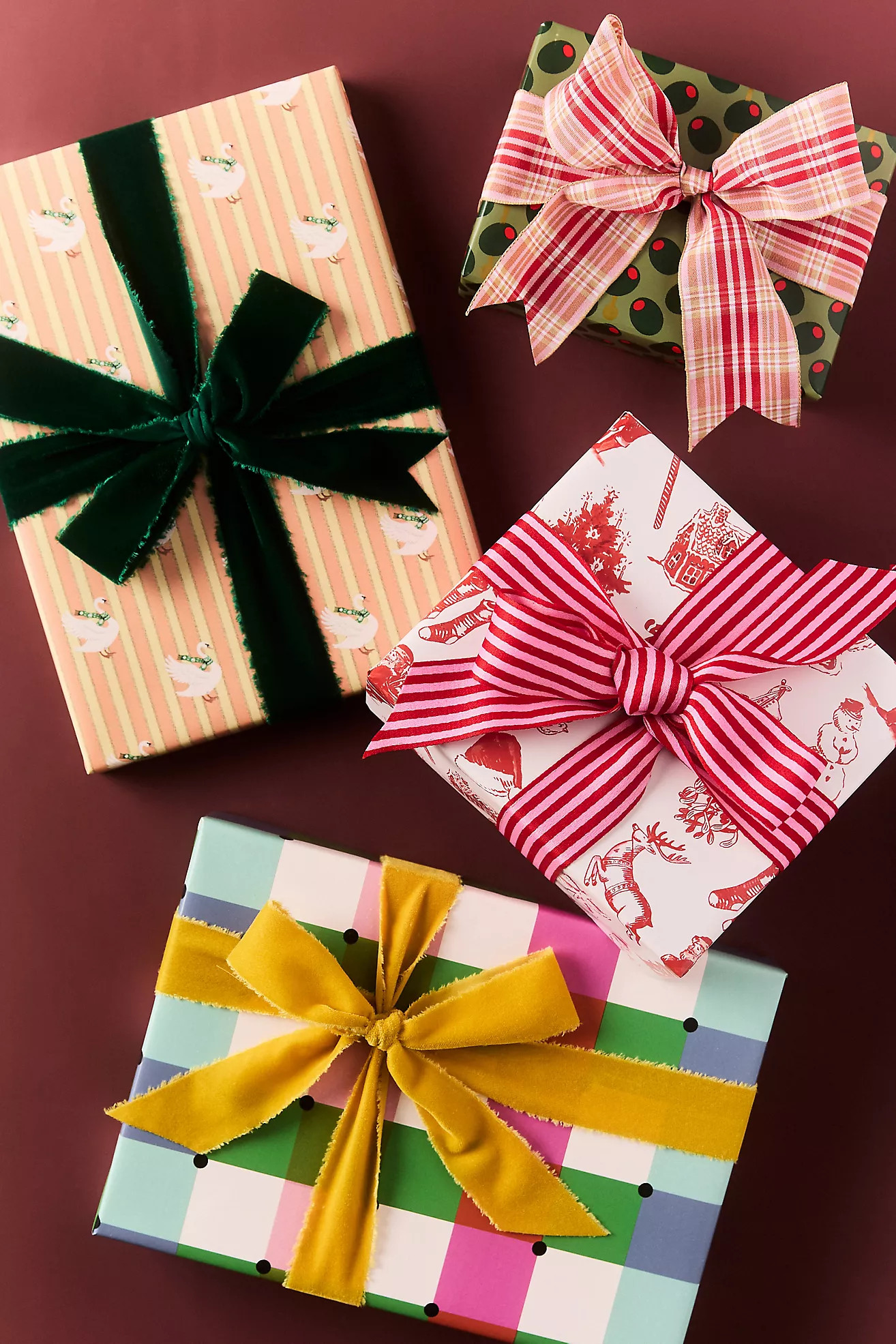 Assorted Holiday Wrapping Paper, Set of 2 | Anthropologie (US)