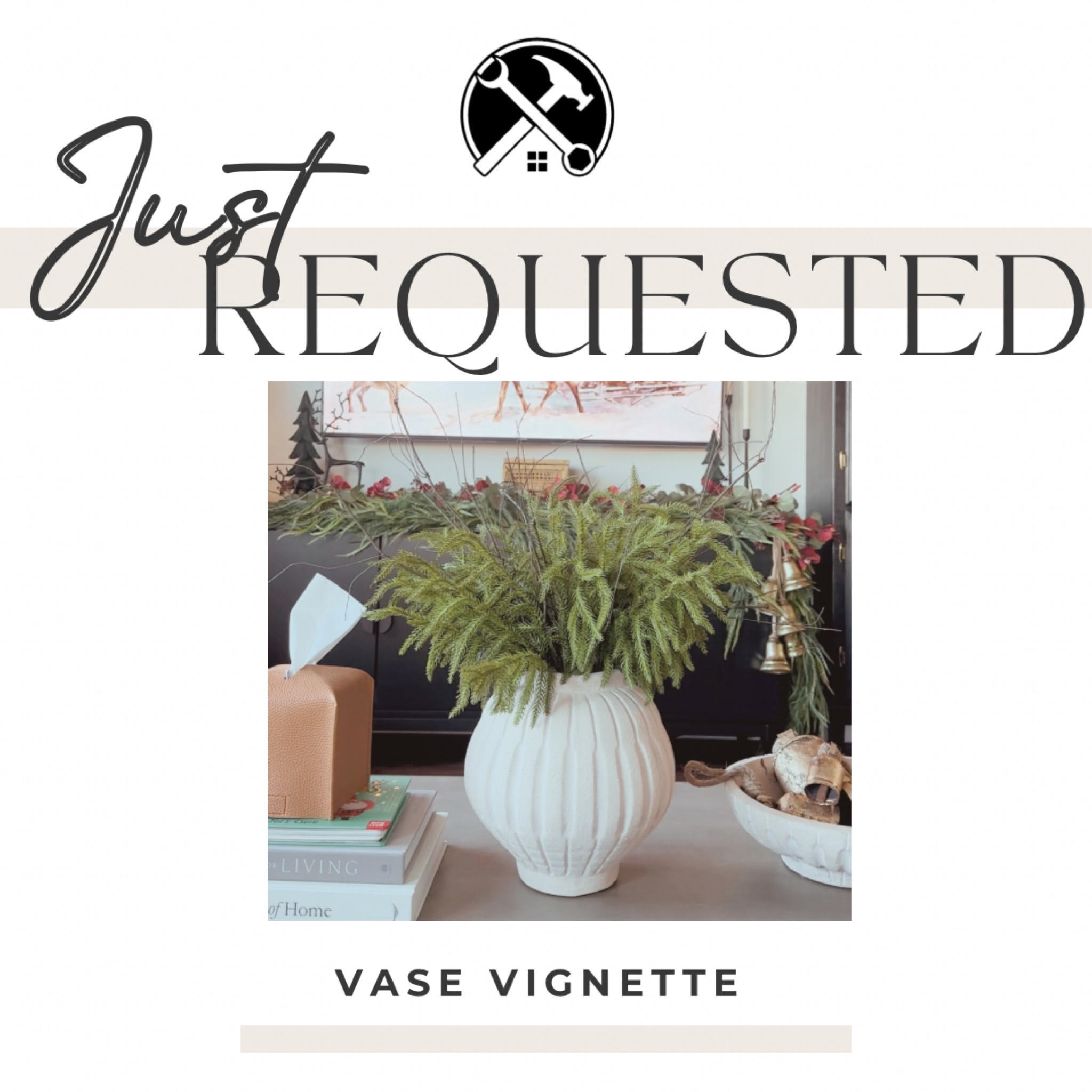 Winter Vase Vignette Styling 

#LTKSeasonal #LTKHome #LTKHoliday