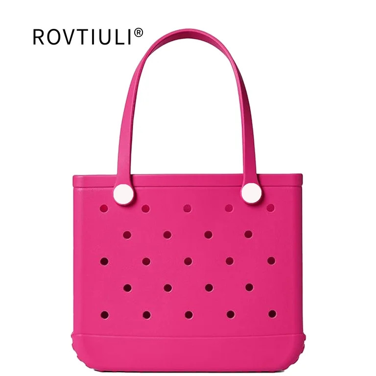 ROVTIULI Waterproof Tote Bag,Portable Washable Bag for Women,Beach,Pool,Boat,Travel,Sports,Grocer... | Walmart (US)
