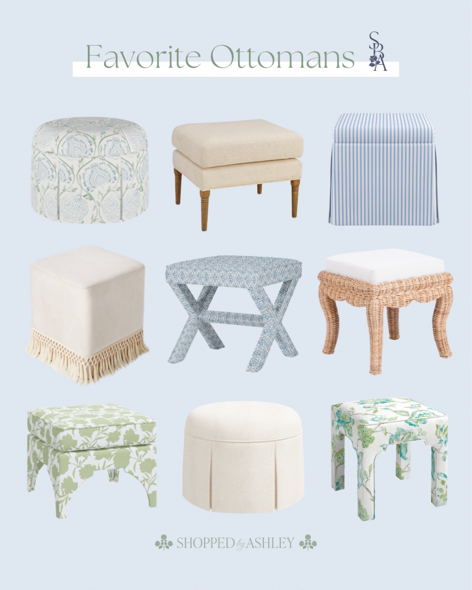 Coastal Grandmillennial style upholstered ottomans 

Amazon home, found it on Amazon, fringe ottoman, rattan ottoman, custom ottoman, blue and white ottoman, Grandmillennial, Grandmillennial home, skirted ottoman 

#LTKhome #LTKstyletip