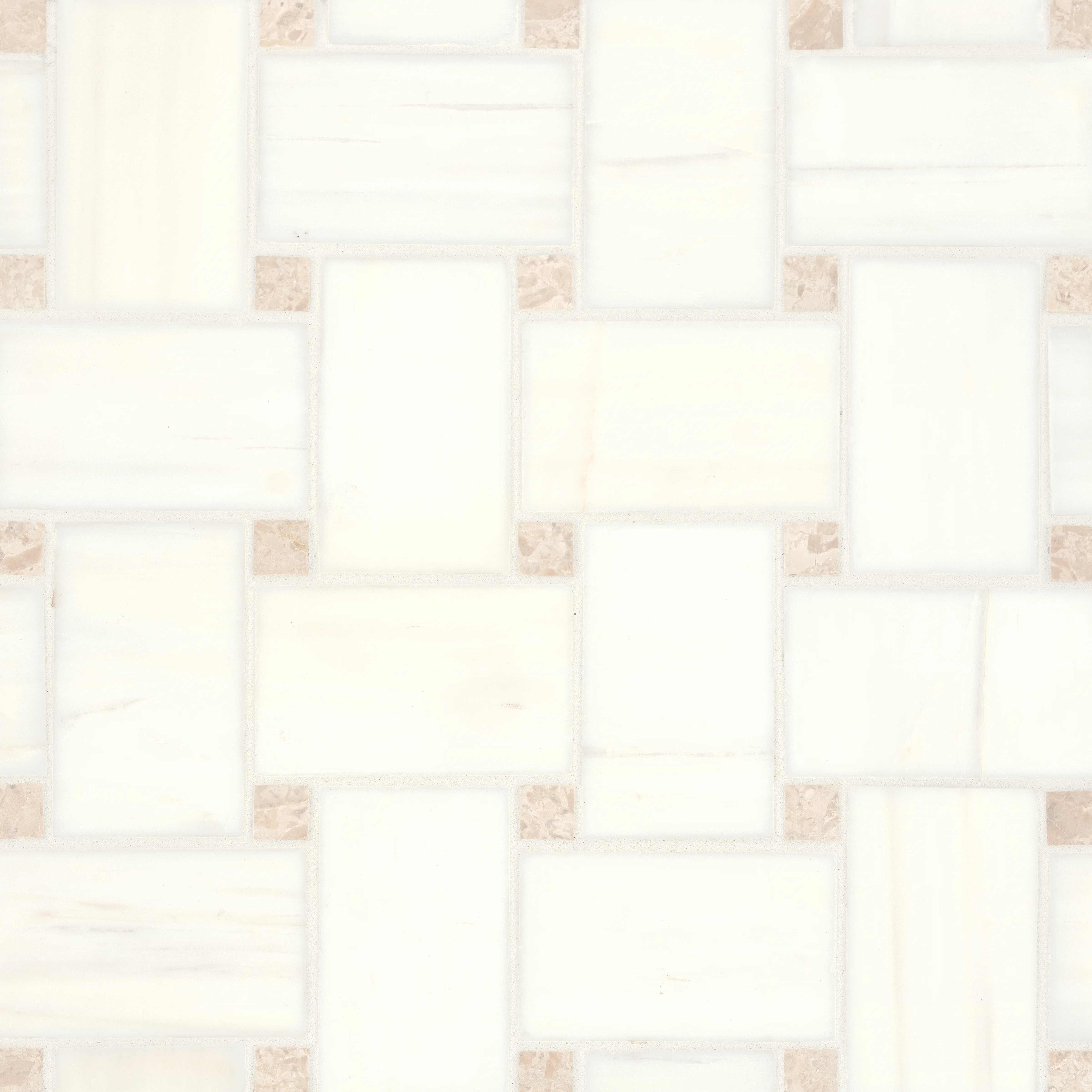 Jumbo Basketweave 12" x 12" Matte Marble Mosaic Floor and Wall Tile | Wayfair North America