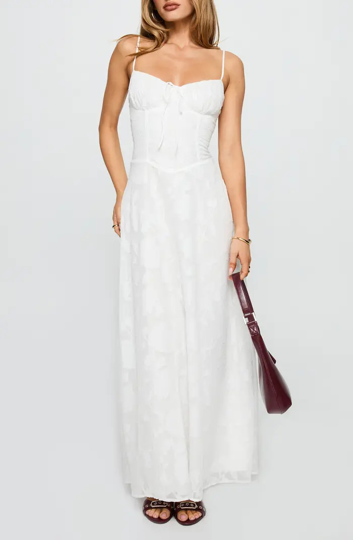 Kosetta Floral Burnout Maxi Dress | Nordstrom