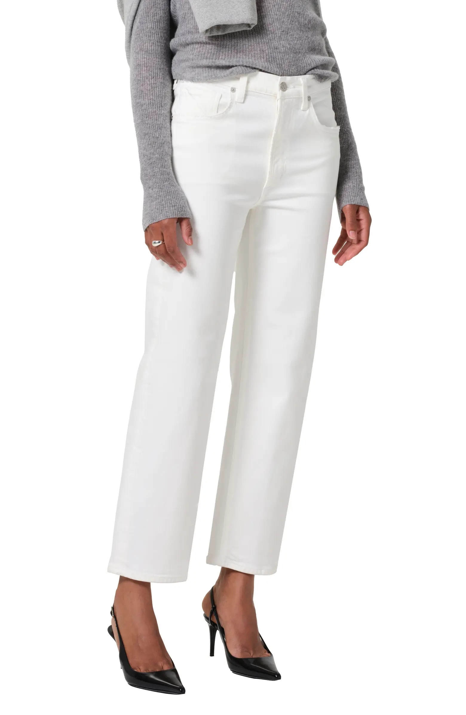 Palma High Waist Ankle Straight Leg Jeans | Nordstrom