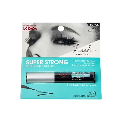 KISS Lash Couture Latex-Free Super Strong Strip False Eyelash Adhesive - Black - 0.17oz | Target
