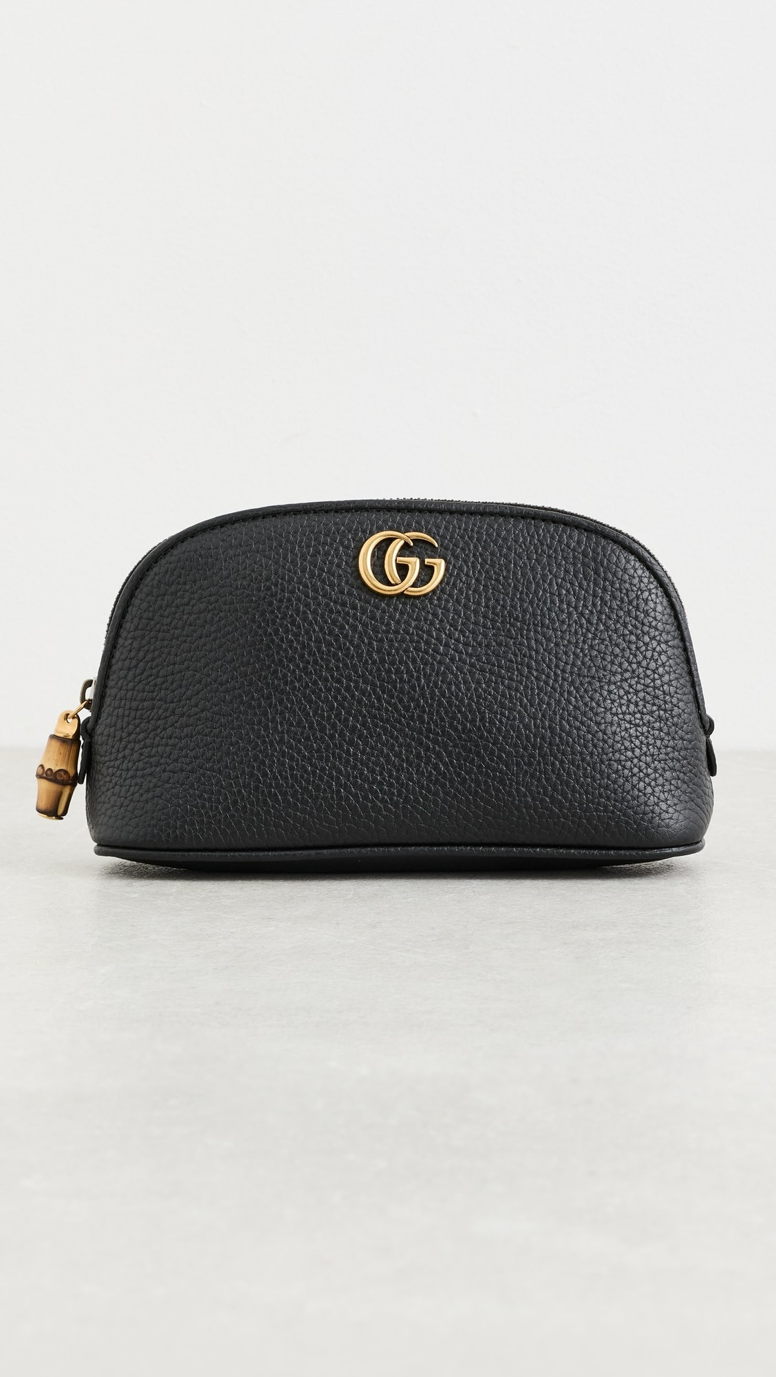 Gucci Black Leather GG Marmont Pouch | Shopbop