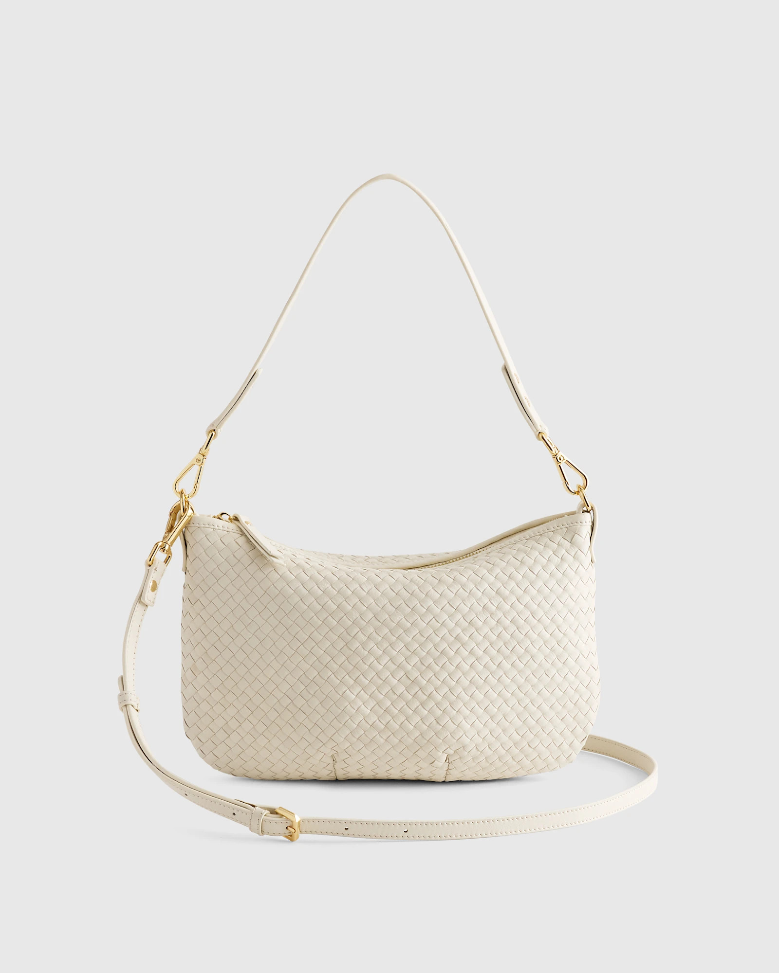 Italian Handwoven Leather Mini Shoulder Bag | Quince