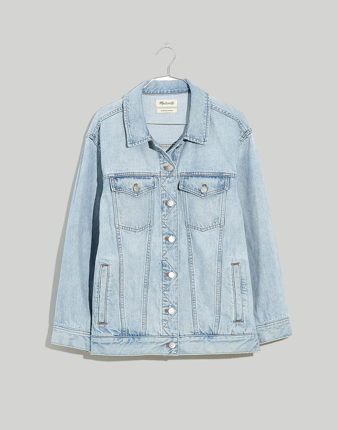 The Oversized Trucker Jean Jacket in Fitzgerald Wash | Madewell