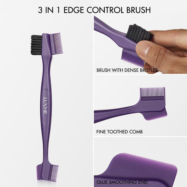 Double-sided Edge Control Brush for Babyhair Styling and Glue Applicat | Luvmehair