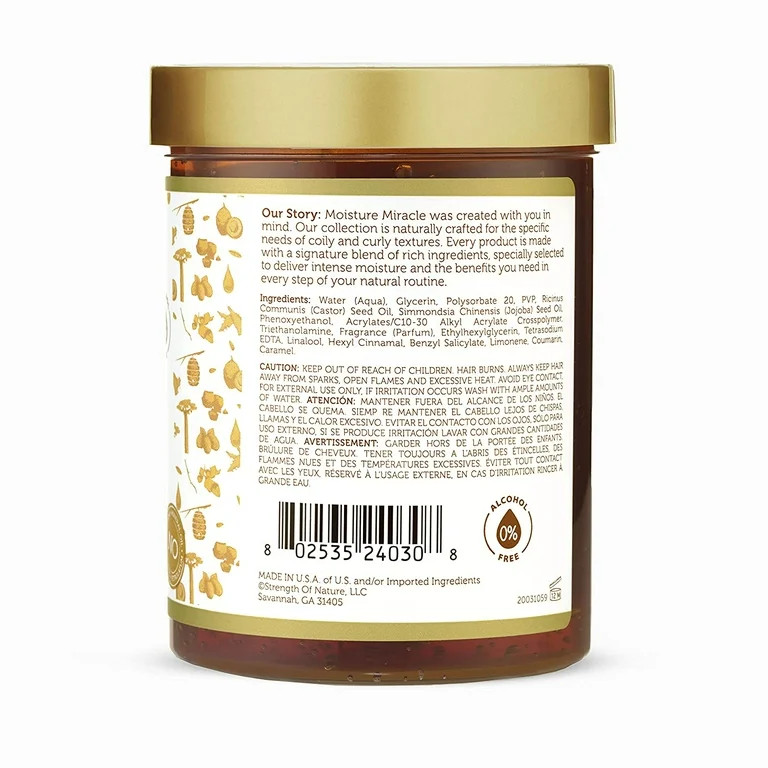 African Pride - Moisture Miracle Black Castor & Jojoba Oil Max Hold Styling Gel 18 Oz. * BEAUTY T... | Walmart (US)