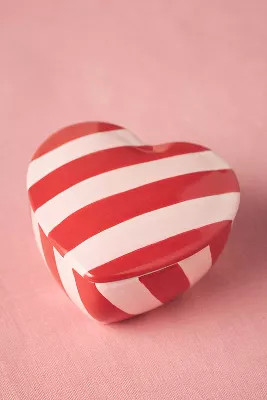 Vaisselle Floral Woodland Berry & Rose Ceramic Heart Candle | Anthropologie (US)