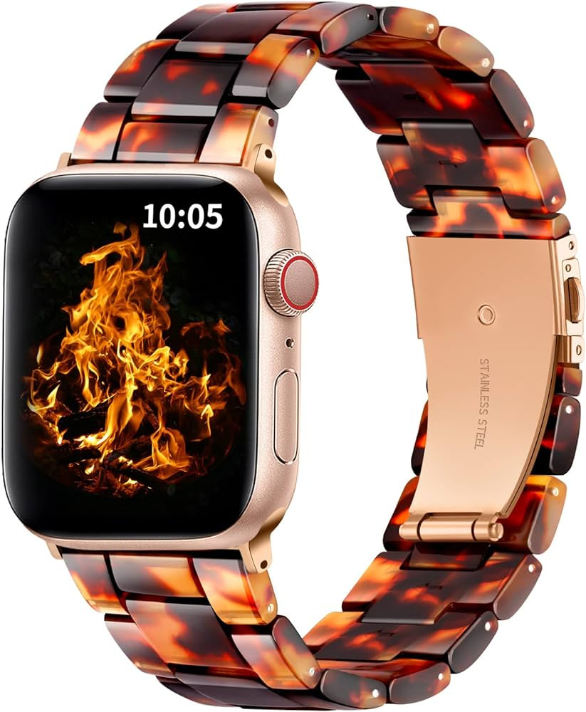 GEAK Resin Bands Compatible with Apple Watch Band 41mm 40mm 38mm Series 9/8/7/6/5/4/3/2/1/SE Wome... | Amazon (US)