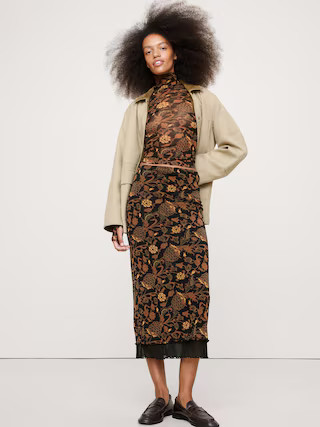 Mesh Midi Skirt | Banana Republic (US)