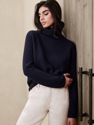 Chiara Cashmere Turtleneck Sweater | Banana Republic (US)