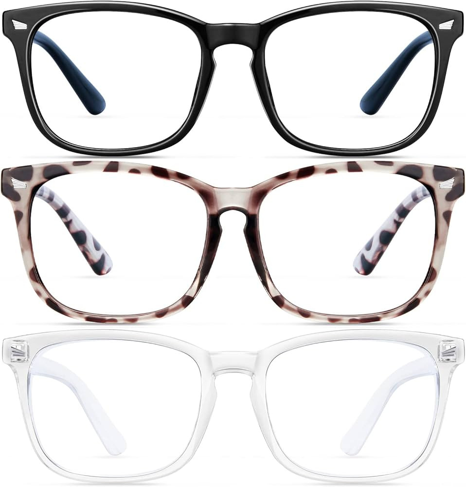 ZZD Blue Light Blocking Glasses for women/men 3Pack Computer Reading/Gaming/TV/Phones Glasses | Amazon (US)