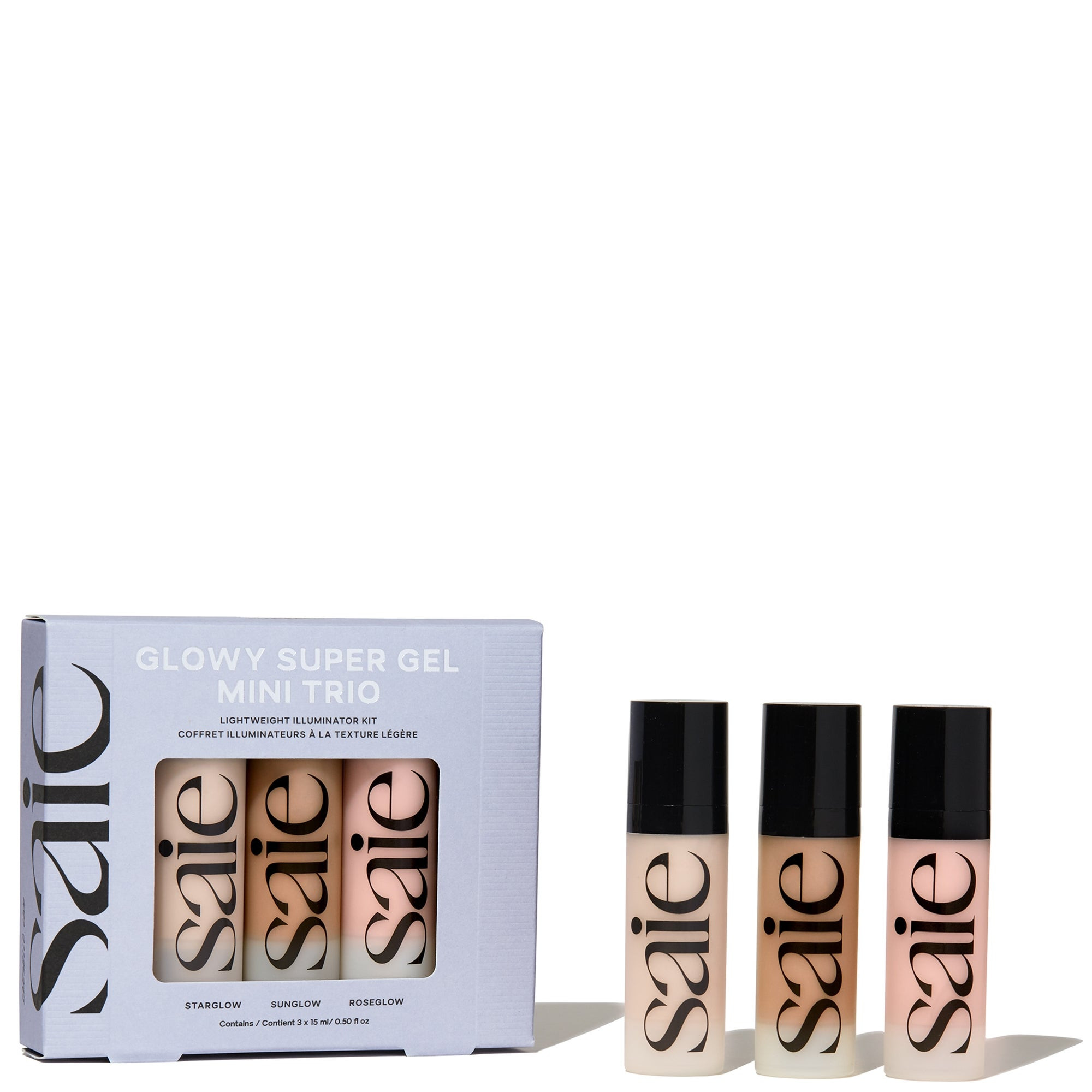 Saie Mini Glowy Super Gel Trio | Cult Beauty