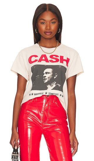 Johnny Cash Nashville Tee in Dirty White | Revolve Clothing (Global)