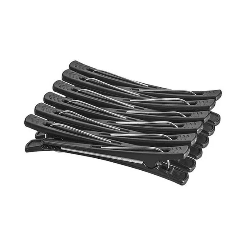 Kit Dompel Clips de Cabelo Pretos (12 Unidades) | Beleza Na Web (BR)