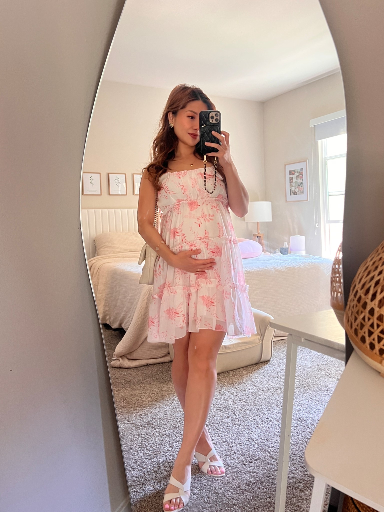Feeling cute in this floral babydoll dress, 6 months pregnant 💕 
#AmazonFinds #AmazonDresses #MaternityDress #SummerDresses #FloralDresses #BabydollDress 

#LTKSummerEdit #LTKBump #LTKPetite