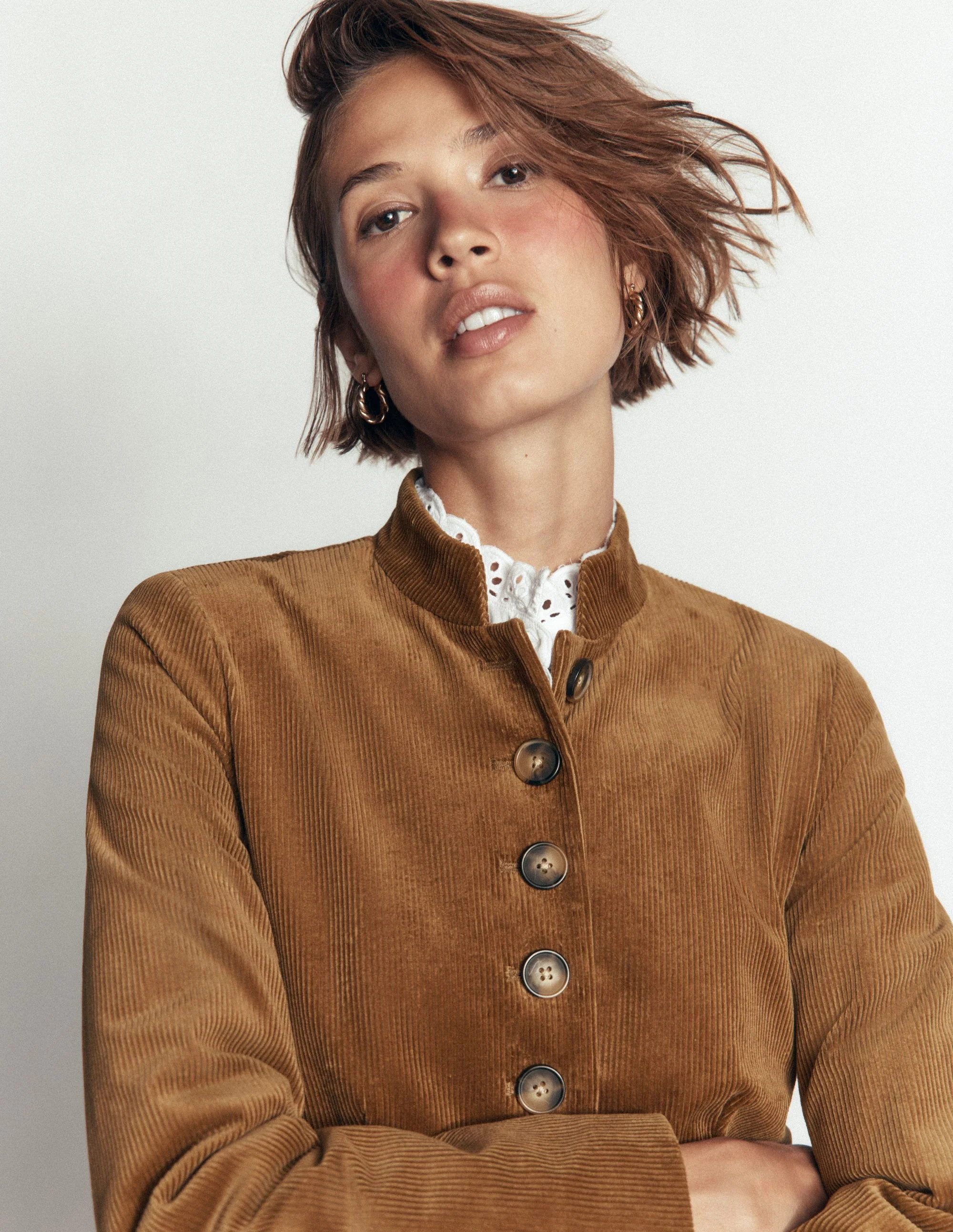 Hereford Military Cord Jacket-Gingerbread | Boden (US)