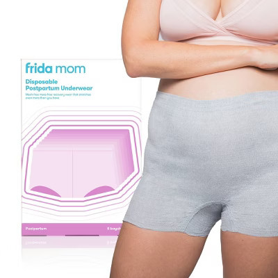 Frida Mom Disposable Postpartum Underwear Boy Shorts Briefs - Regular 8ct | Target