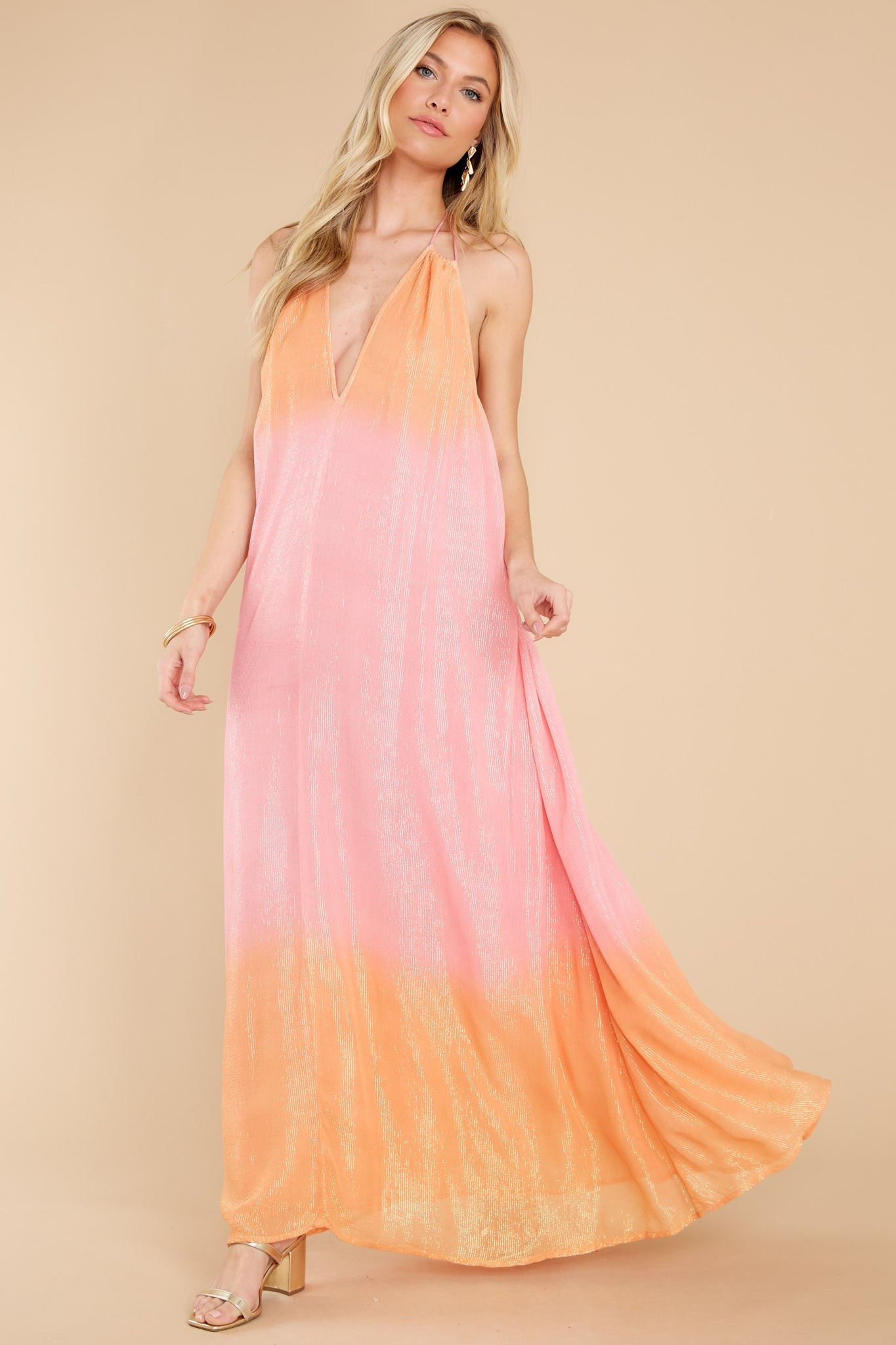 Natasha Marbella Tie And Dye Long Dress | Red Dress 
