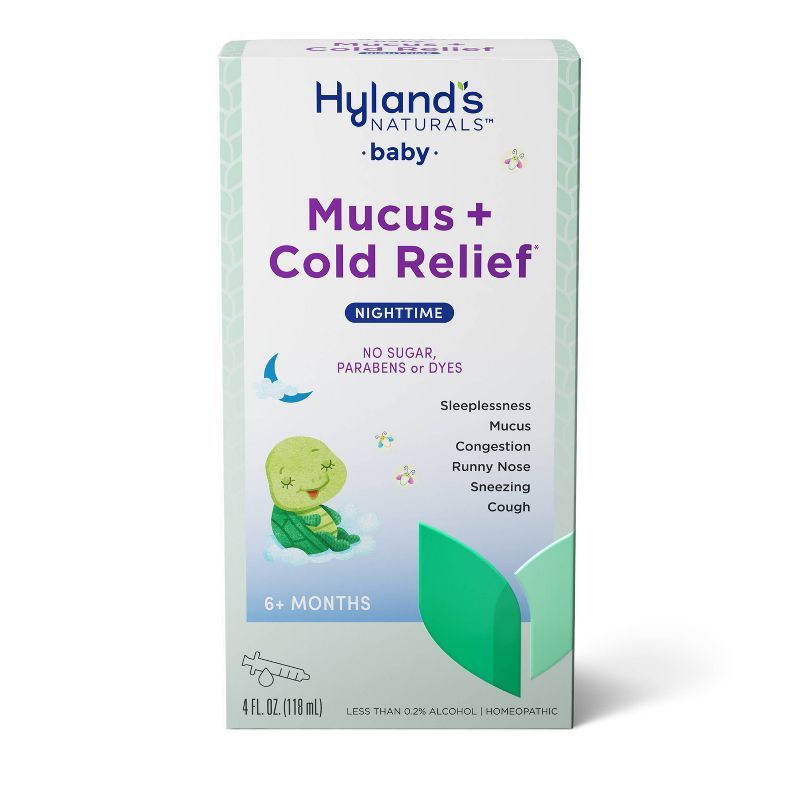 Hyland's Naturals Baby Nighttime Mucus & Cold Relief Syrup - 4 fl oz | Target