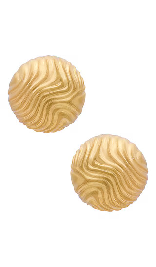 Jaala Earring in Brushed Brass | Revolve Clothing (Global)