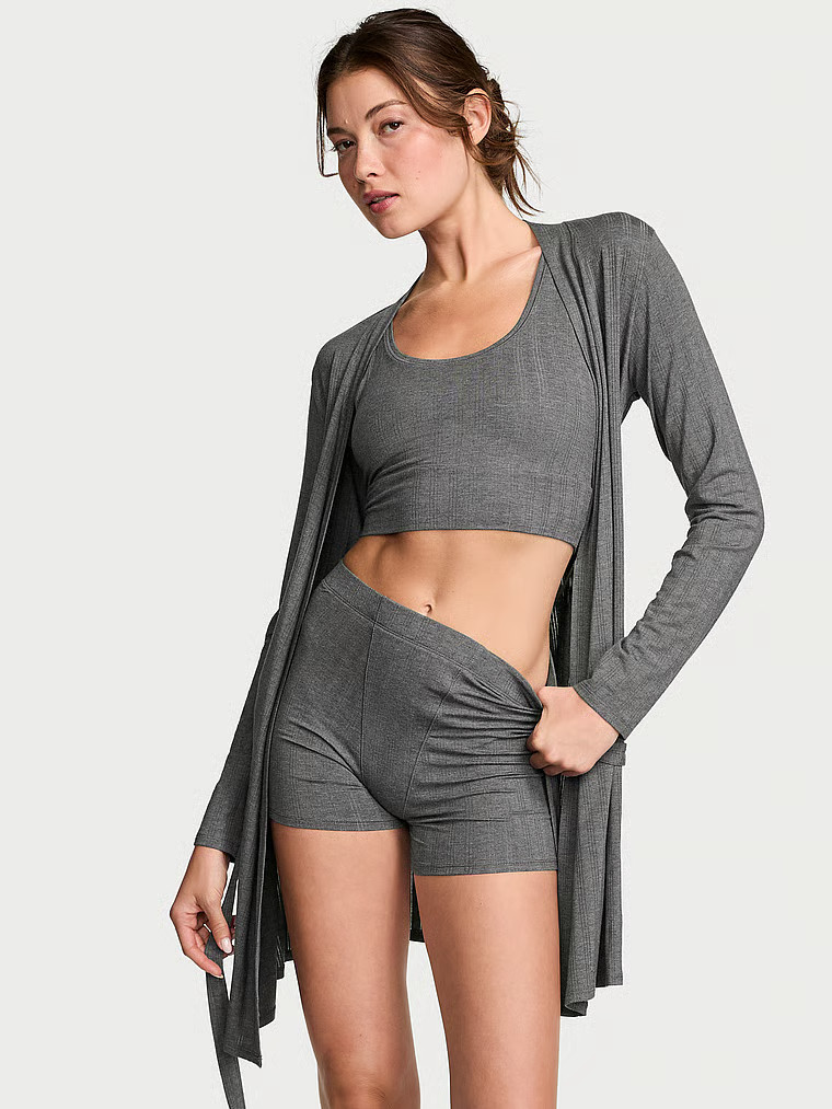 Buy Ultra-Fine Modal 3-Piece Matching Set, Heather Cocoa Blush - Order Pajamas Sets online - Vict... | Victoria's Secret (US / CA )