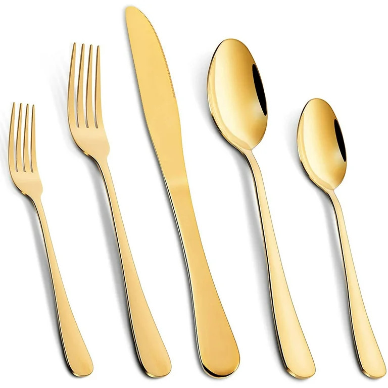 Cibeat Silverware Set, 20-Piece Flatware Set, Stainless Steel Kitchen Restaurant Tableware Cutler... | Walmart (US)