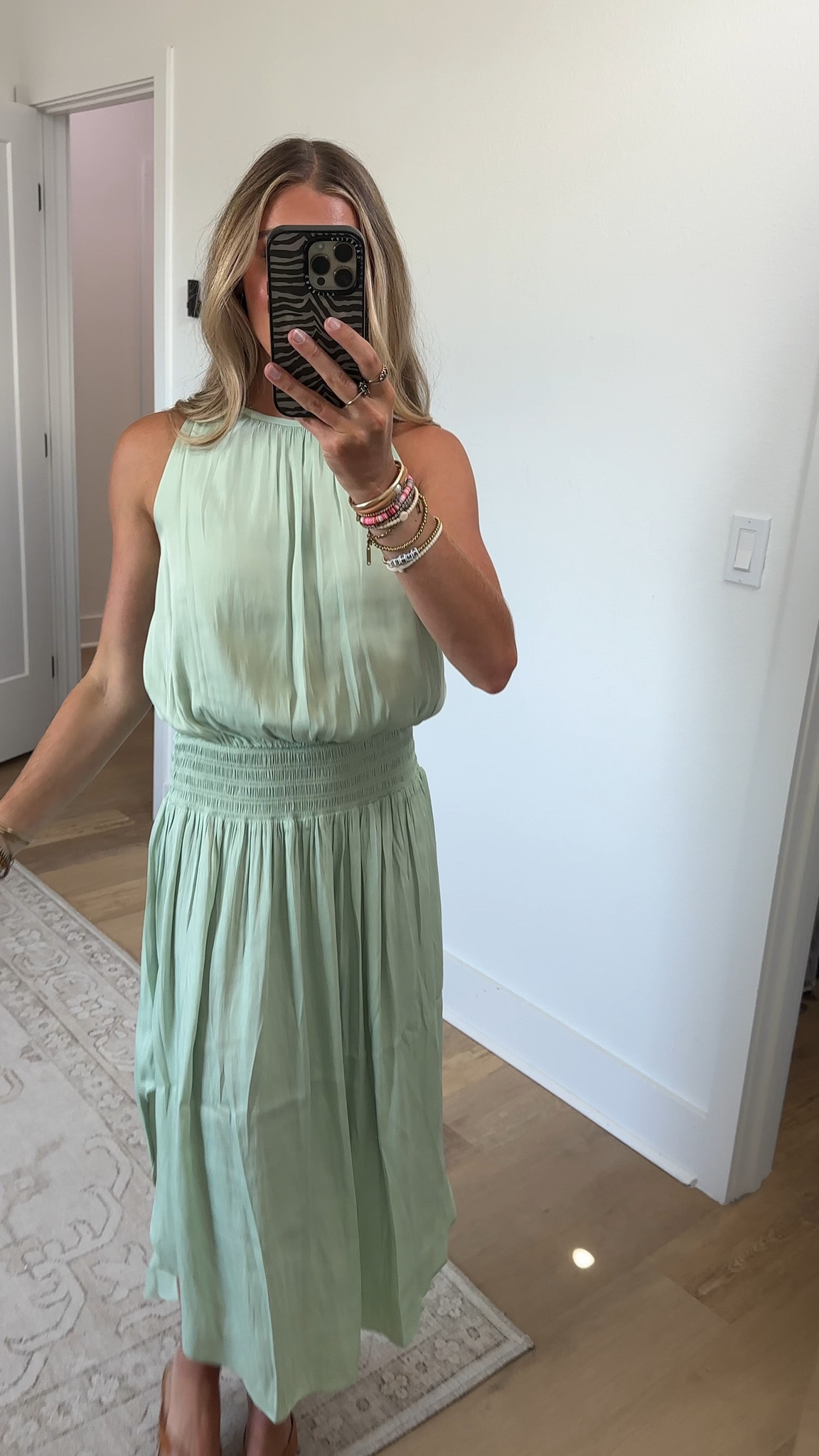 @thenolishop size xs The Emelia Halter Dress in Mint is designed for effortless summer elegance. Designed with ultra-soft, dreamy fabric that feels luxurious against your skin, this mid-length dress features a sophisticated halter neckline that frames the shoulders beautifully. Strategic ruching at the waist flatters every body type, creating a graceful silhouette. Perfect for all of your warm-weather occasions, from casual outings to special events.

#LTKootd #LTKSeasonal #LTKdayinmylife