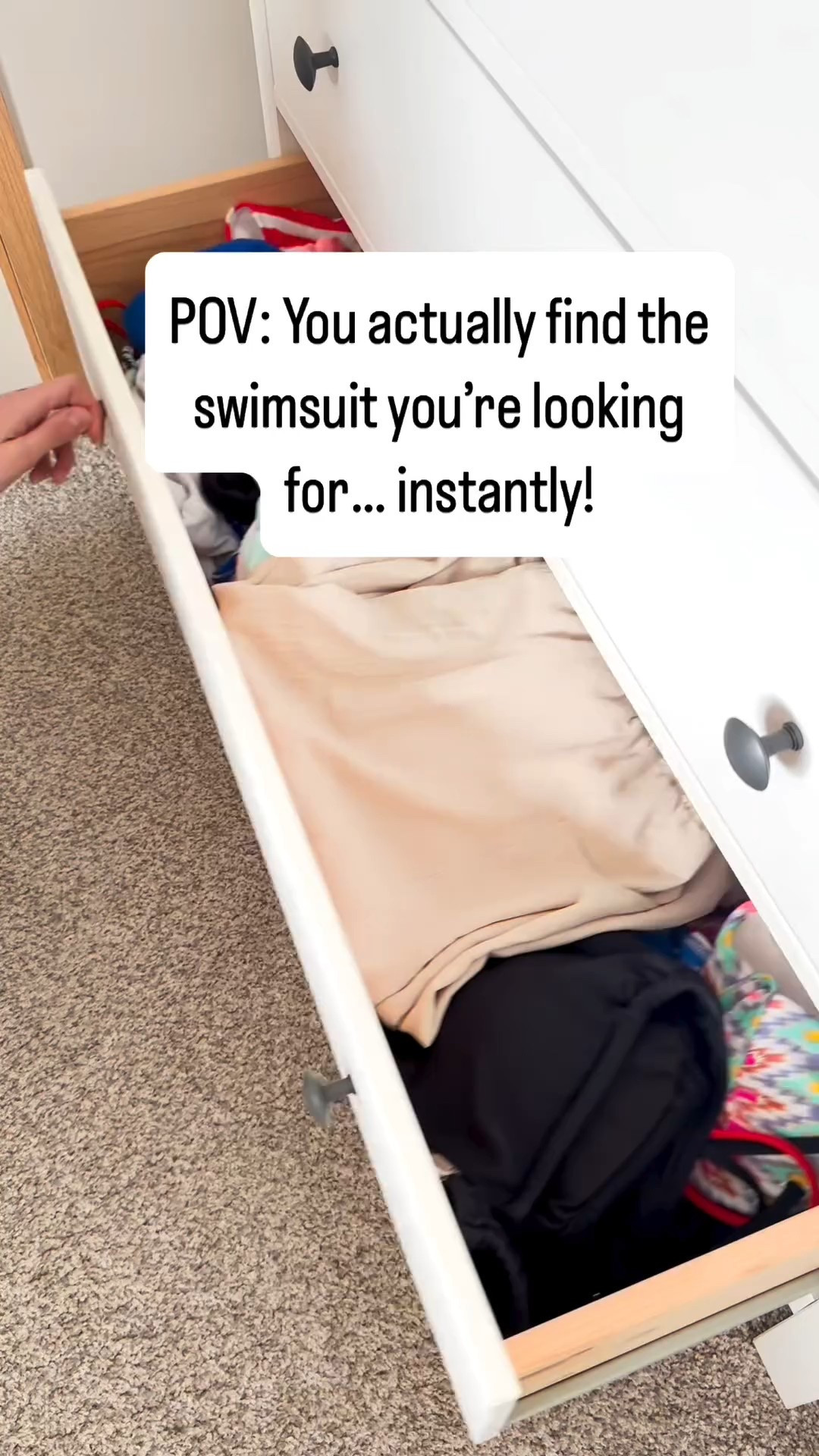 Say goodbye to tangled swimsuits! 👙

This swimsuit organization hack is a game changer for summer! I used zipper pouches to neatly store each suit. Perfect for keeping your drawer clutter free and your pool days stress free. 🙌🏻

Whether you’re packing for vacation or organizing your swimwear drawer, this hack makes it so easy to find the right suit fast!

#LTKHome #LTKSeasonal #LTKTravel