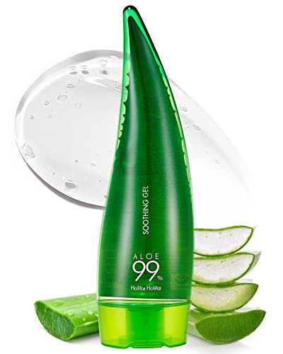 Holika Holika Aloe 99% Soothing Gel, 8.5 Ounce, 250ml - No Sticky 99% Aloe Vera Sunburn Relief - Moisturizing, Fast Absorbing for Face, Skin, Body&Hair | Amazon (US)