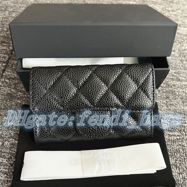 Womens Mens Designer channel Coin Purses Wallet 4 card pockets Card Holder purse Genuine Leather ... | DHGate