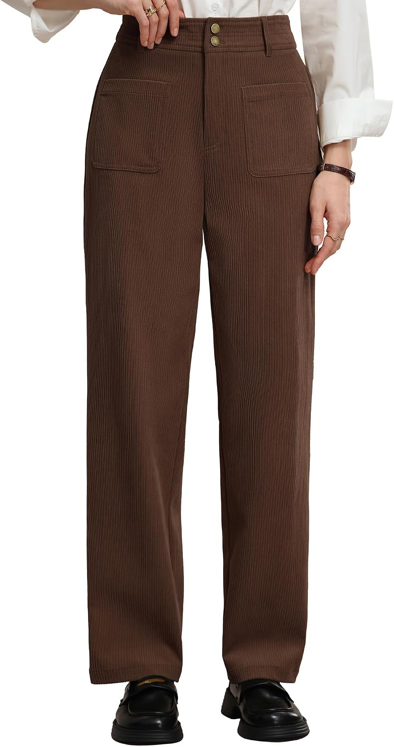 GRACE KARIN Casual Corduroy Pants for Women 2026 Pencil Trousers | Amazon (US)