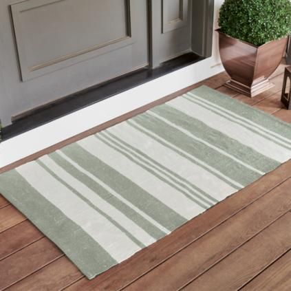 Striped Layering Door Mat | Grandin Road