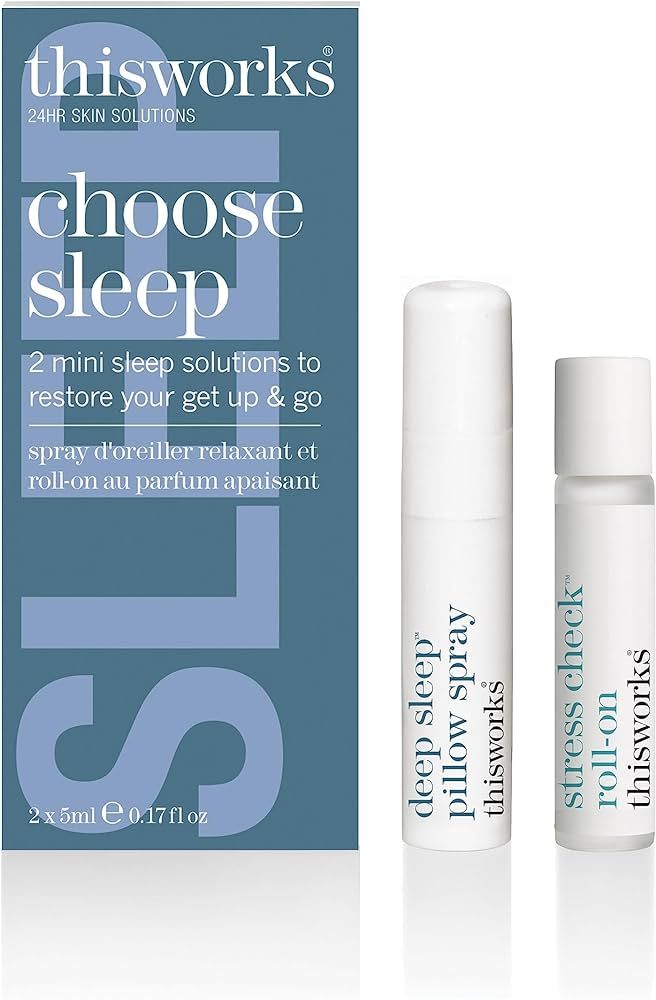 This Works Choose Sleep Gift Set - Travel Size Kit with Soothing Duo of Deep Sleep Pillow Spray a... | Amazon (UK)
