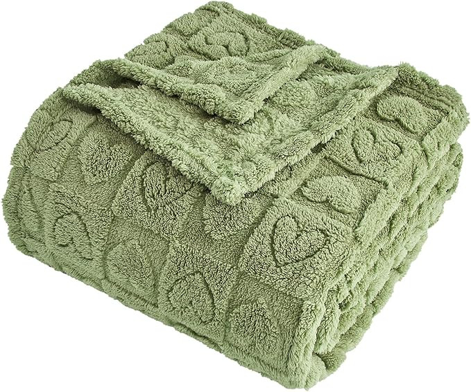 FY FIBER HOUSE Throw Blankets with Heart Checkered,Soft Warm Blankets for Lover Mom Father Gifts,... | Amazon (US)