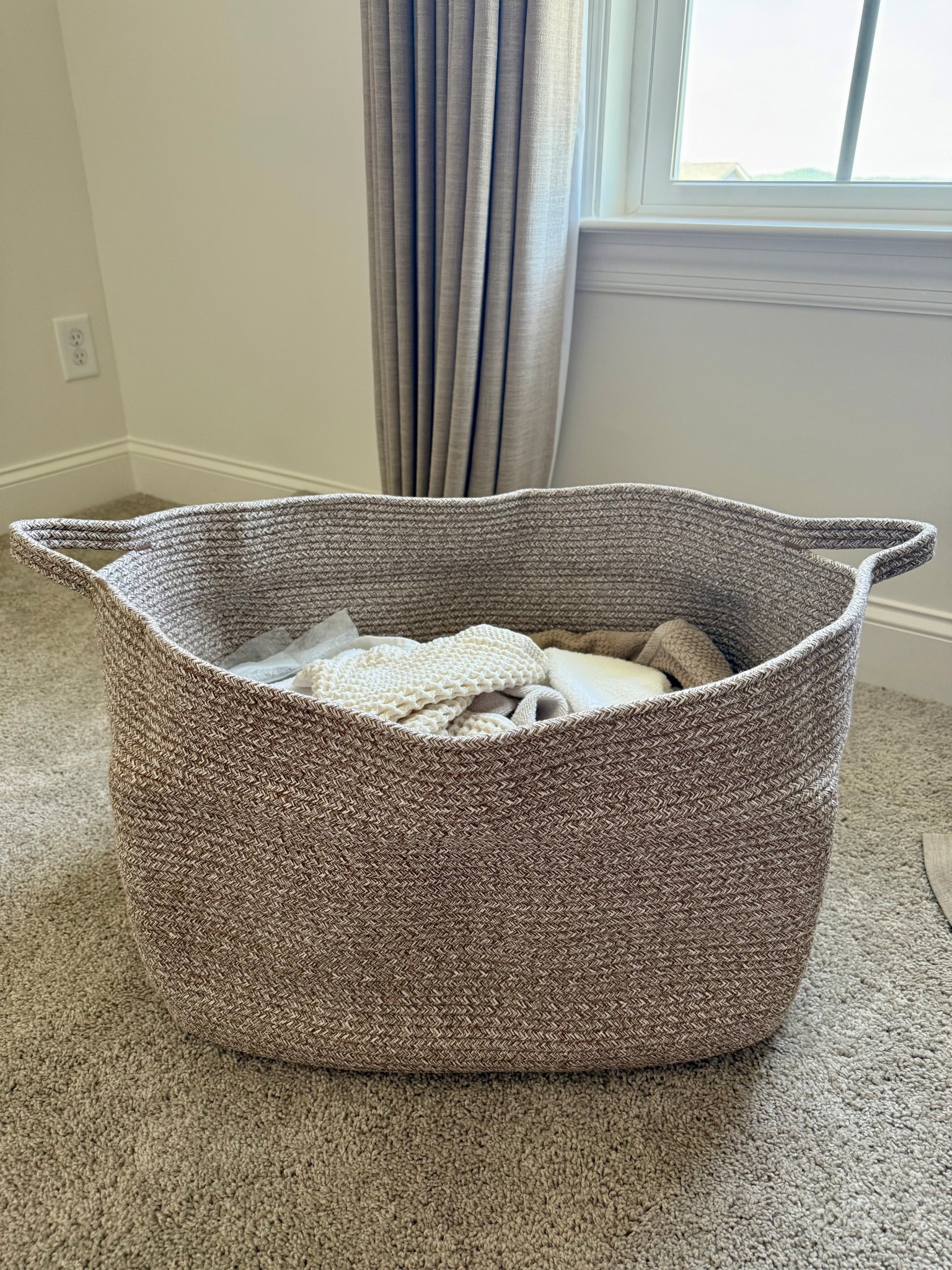 Large Woven Basket
Perfect for storage, laundry or even kids rooms. This size is perfect but also comes in so many other colors and sizes.

#LTKBaby #LTKHome #LTKKids